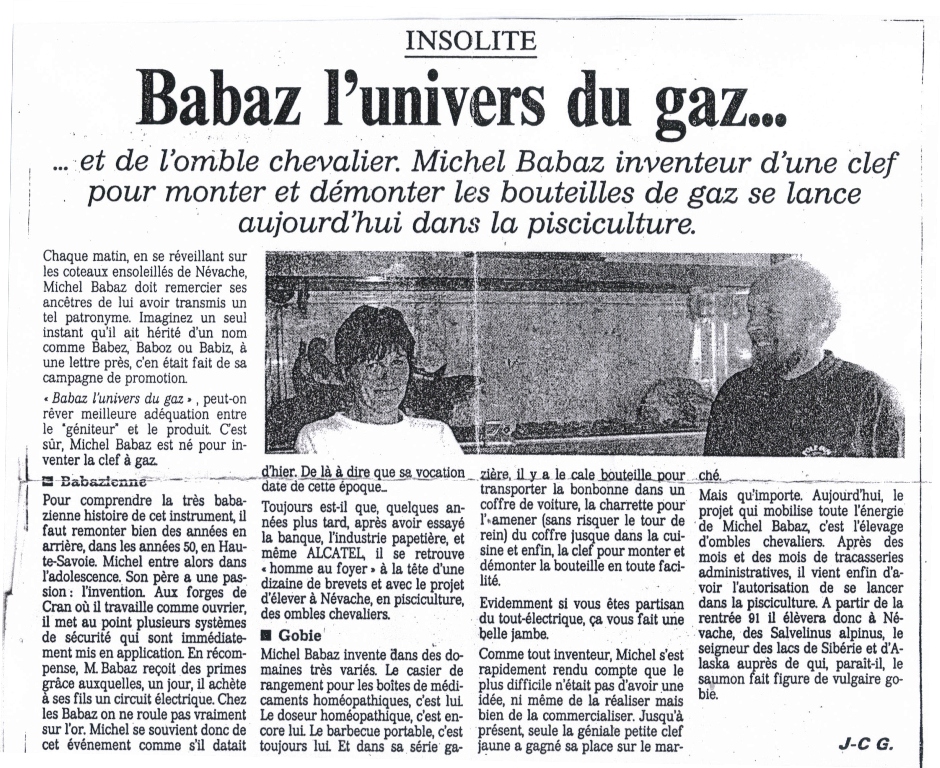 Babaz univers du gaz